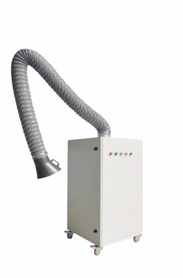 玉博焊烟净化器HY2400型焊烟除尘单焊烟净化双臂移动式焊烟净化器车间粉尘处理图片_高清图_细节图-青岛玉博智能科技 -